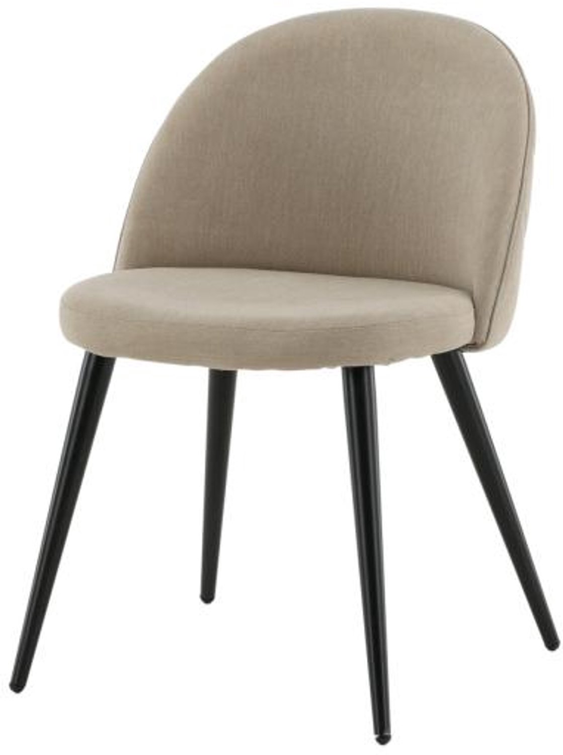 Svea Zako eetkamerstoel - ruitpatroon - linnnenlook - beige