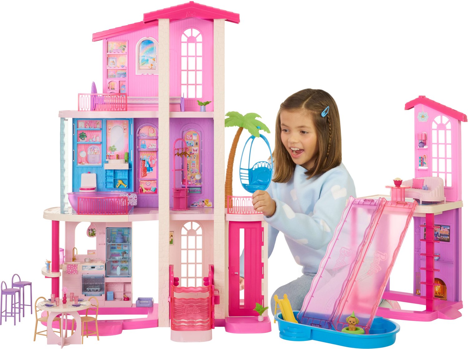 Barbie Droomhuis Poppenhuis - Meer dan 65 onderdelen - inclusief meubels — afbeelding 3