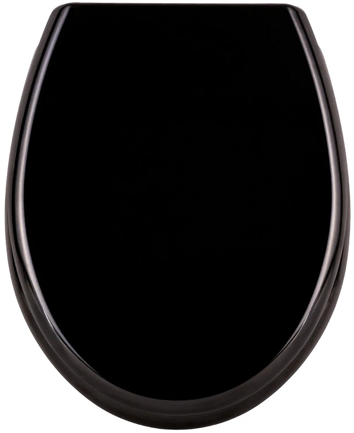 Nutrella - Toiletbril - Universele pasvorm - Soft-close - Ergonomisch - Glad oppervlak - 45,5 x 38 x 5 cm - Zwart