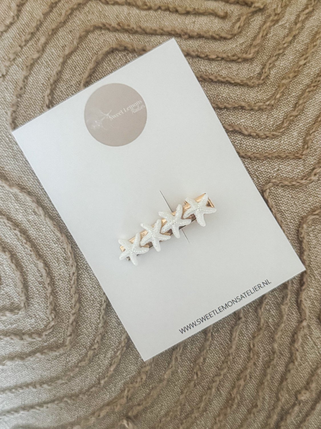 Haarspeldje - Zeesterren - Alligator Haarspeldje - Haarspeldjes voor Meisjes & Kinderen - Haaraccessoires voor Peuters & Kleuters - Verjaardagscadeau