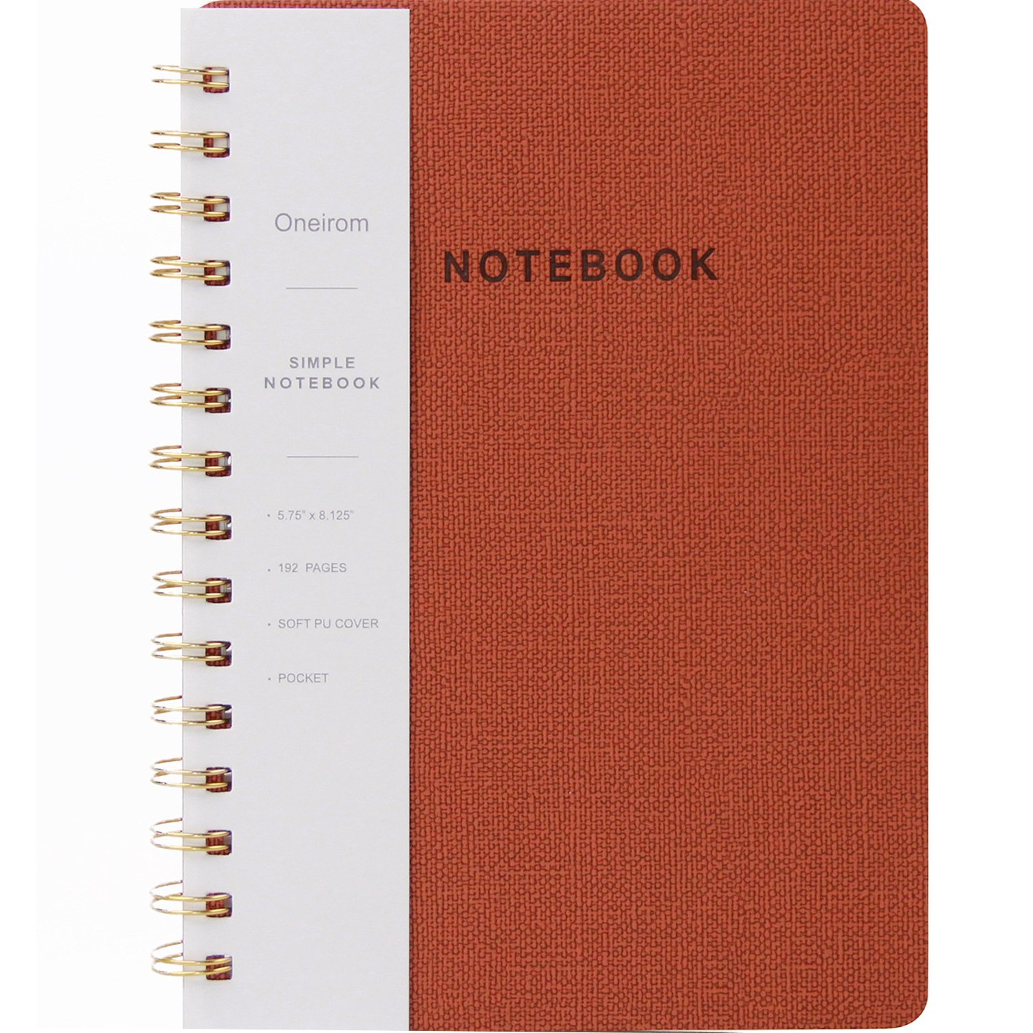 Notitieboek A5 - Spiraalbinding - voor planning en conceptontwikkeling - Bruin