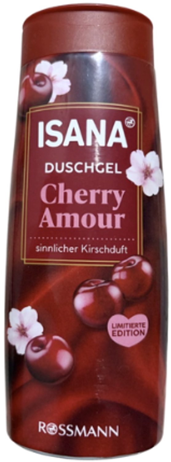 Winter Douchegel Cherry Amour ISANA - 300 ml | Kersengeur - Verzorgende Douchegel | Warme, Fruitige Geur - Herfst & Winterdouchegel