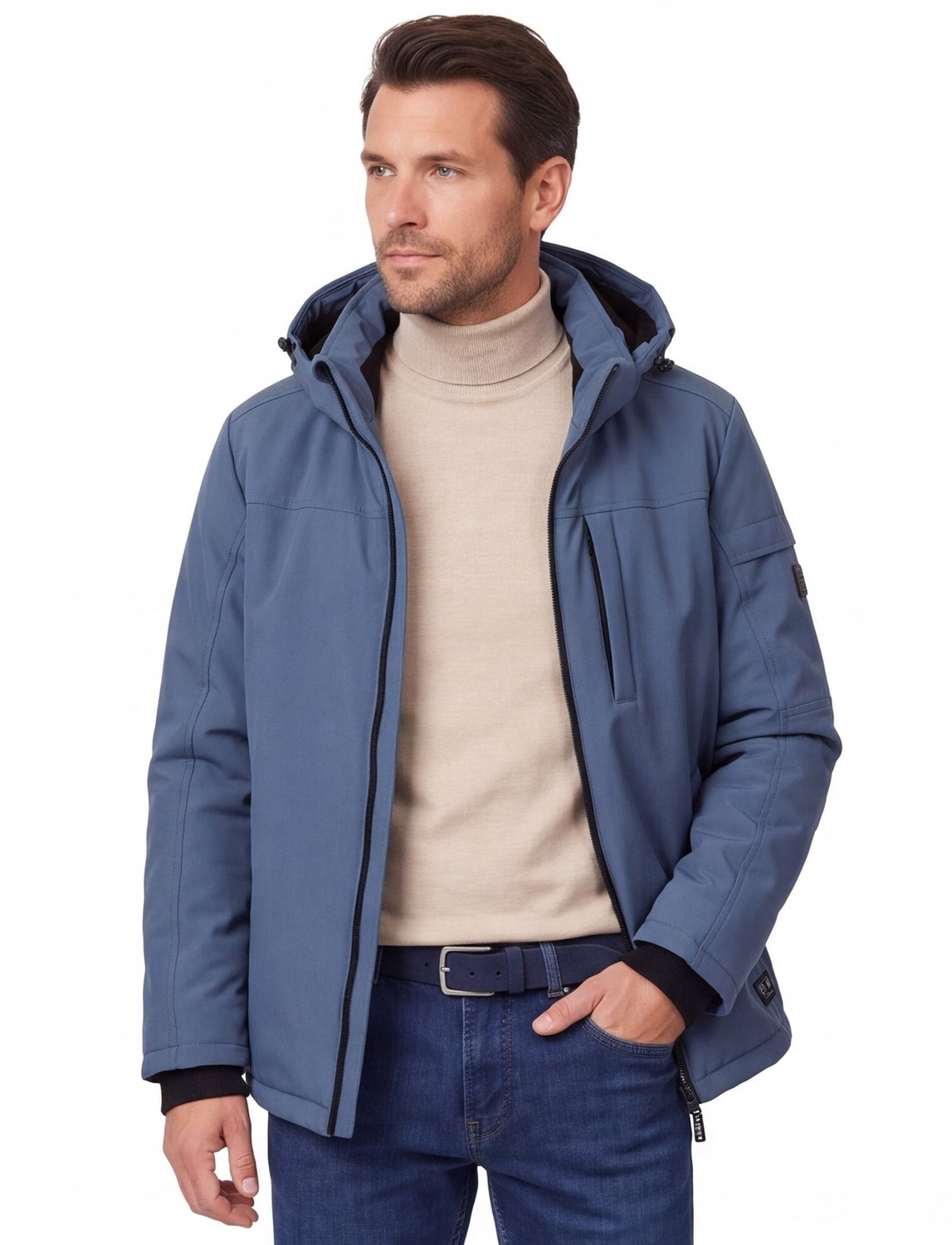 CASA MODA comfort fit tussenjas Blauw
