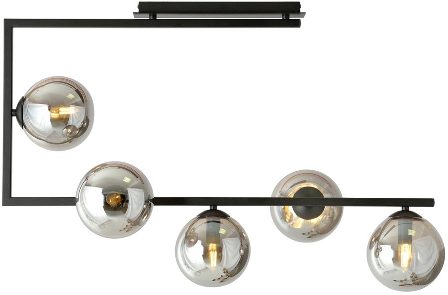 Emibig SOMA 5 BL GRAFIT - Moderne plafondlamp voor sfeervolle verlichting