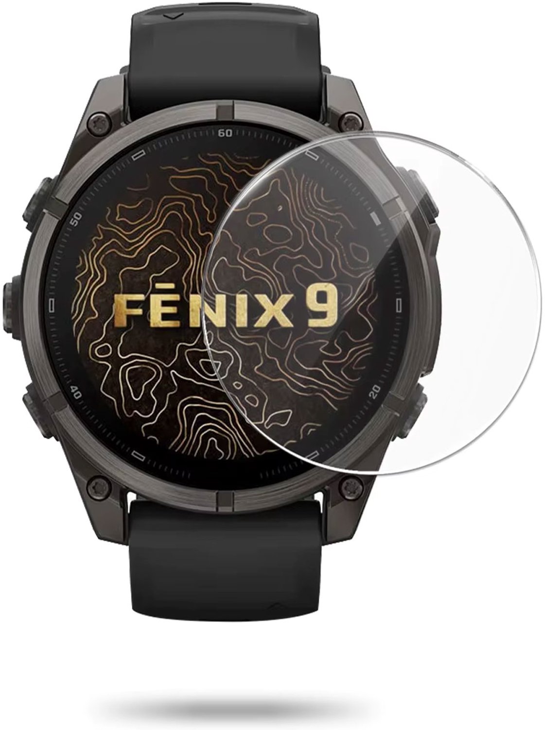 Screenprotector geschikt voor Garmin Fenix 9 – 43 mm – Gehard glas – Hoge kwaliteit screen protector – Tempered Glass 9H 43MM – 1 stuk – TechDefend