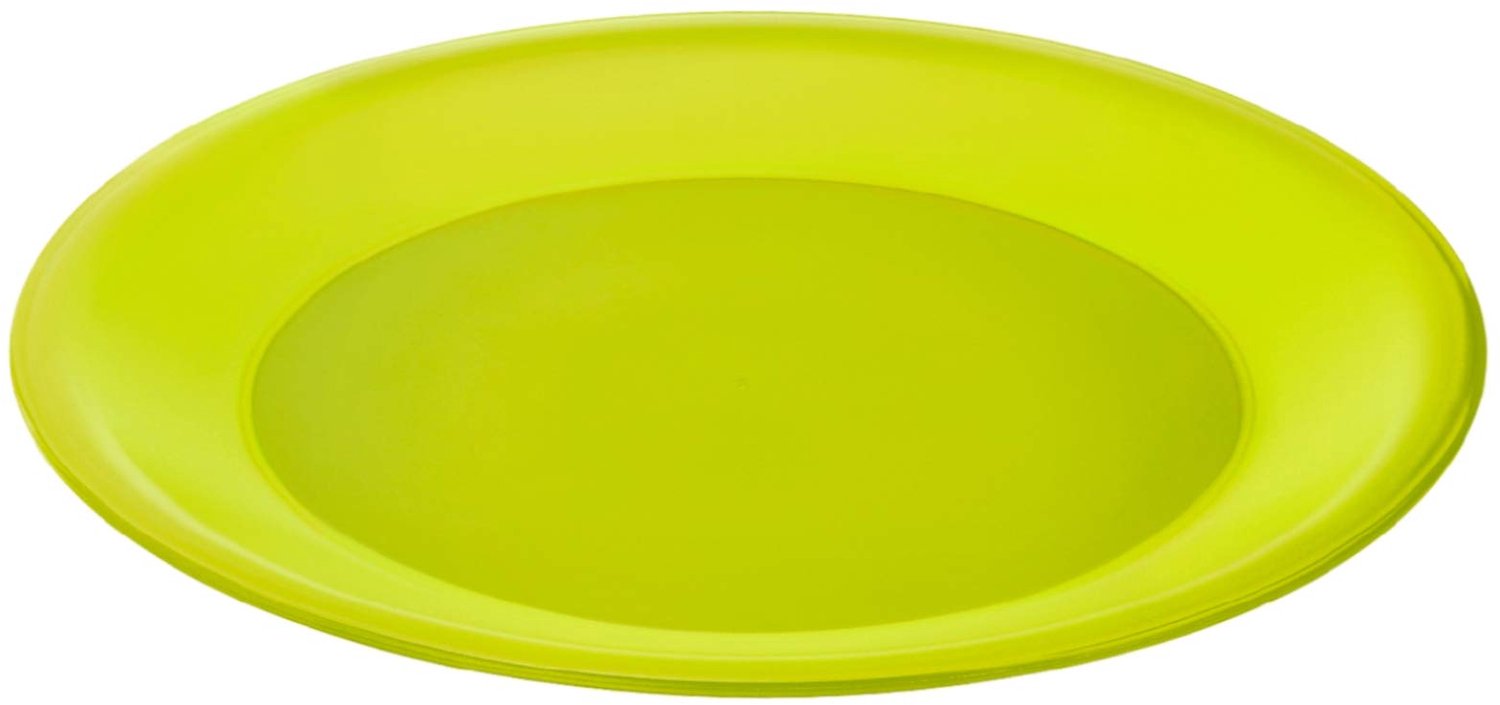platte kunststof plaat herbruikbaar, Kunststof (PP) BPA-vrij, groene, (26.0 x 26.0 x 1.5 cm)