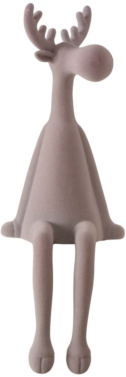 Boltze zittend rendier Timor taupe 57cm