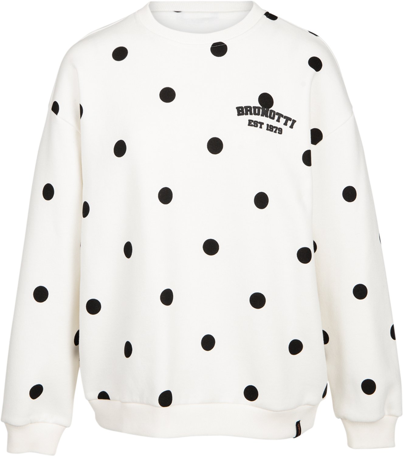 Brunotti Almira Sweater Dames Polka Dot Trui Crewneck XXL Zwart