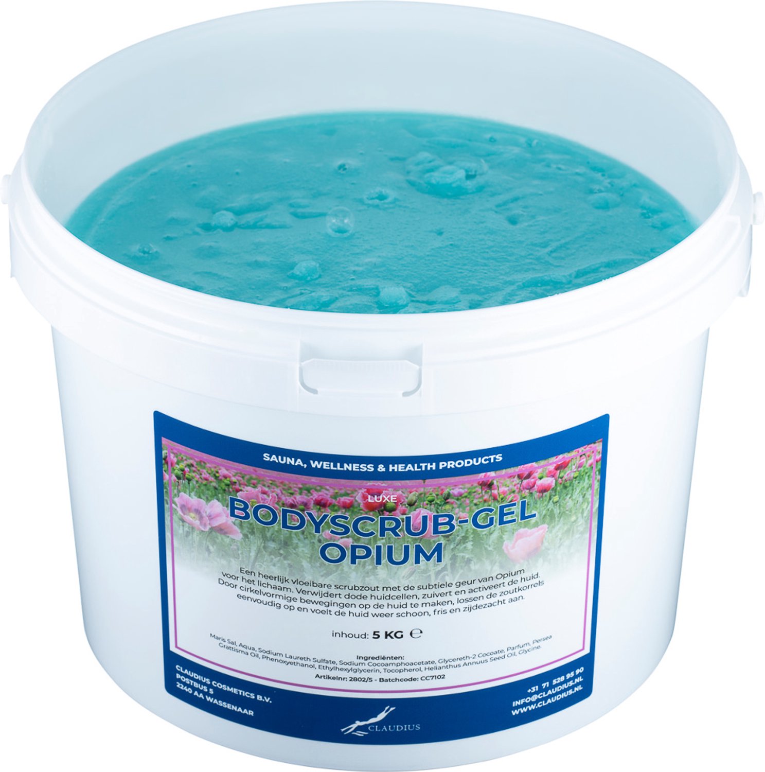 Claudius Luxe Verzorgende Bodyscrub-Gel Opium Scrub 5 KG - Hydraterende Lichaamsscrub - Body Scrub