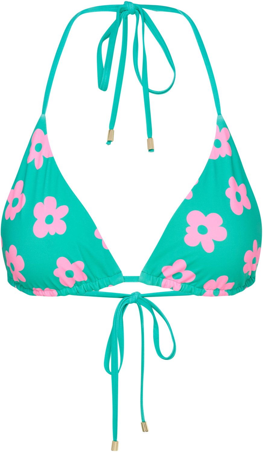 ESOTIQ BLOOVII Ibiza - Bikinitopje - Omkeerbaar - Triangelmodel - Zonder vulling Roze;Groen