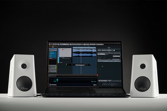 Moondrop MM3A - Actieve HiFi Speakerset - 66W - Bluetooth 6.0 - LDAC - 2.0 Stereo Speakers - USB-C, AUX & Optische Aansluiting - Wit — afbeelding 4