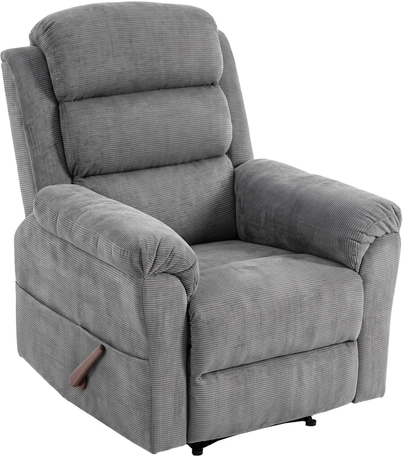Homona Massagefauteuil met warmtefunctie - 8-punts vibratiemassage - Verstelbare hoofdsteun - 87 x 95 x 109 cm - Grijs