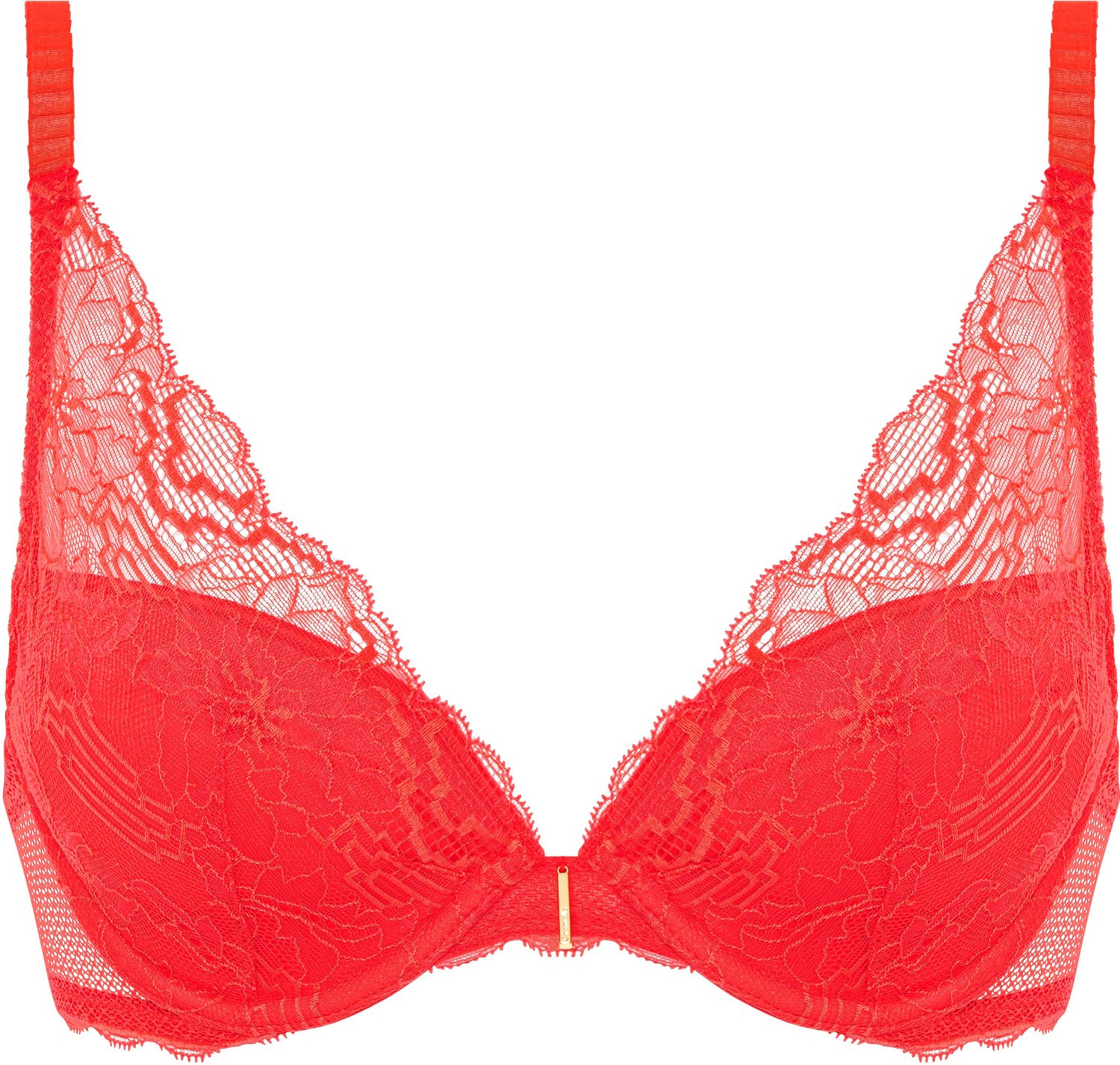 ESOTIQ Waltz Chantelle - Push-upbeha - Rood - Kanten afwerking