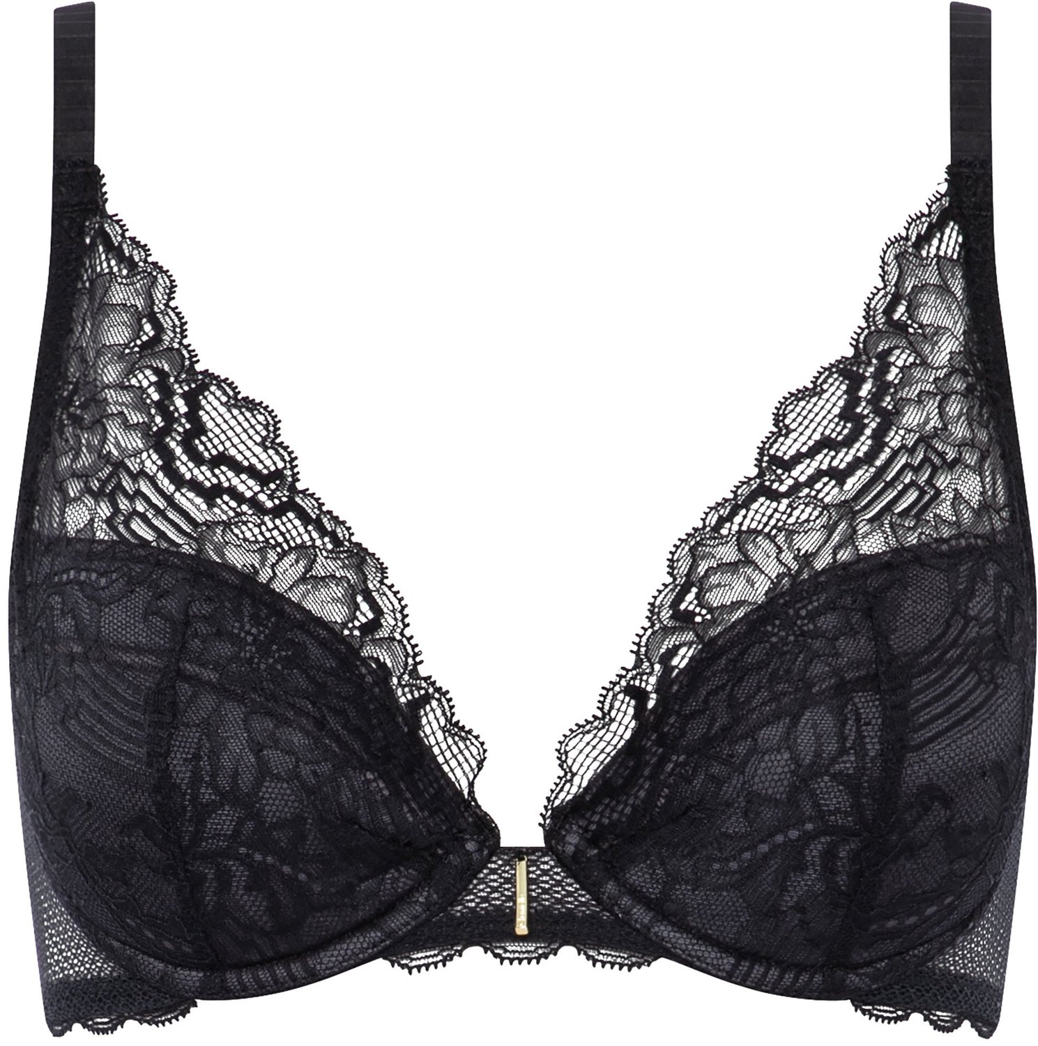 ESOTIQ Waltz Chantelle - Push-upbeha - Zwart - 80D - Kanten afwerking