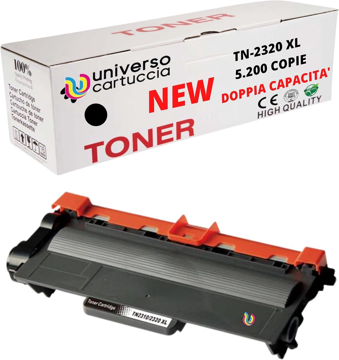 Toner TN2320 XL - hoge capaciteit - EcoGreen - geschikt voor Brother printers - ShopVlot