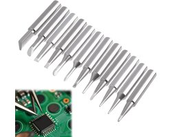 12 stuks soldeerbouten, 900 m, set reservepunten voor soldeerstation, compatibel met Hakko Yihua Atten, loodvrij - ShopVlot