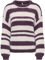 ONLY - ONLNORDIC LS STRIPE O-NECK KNT Dames Trui