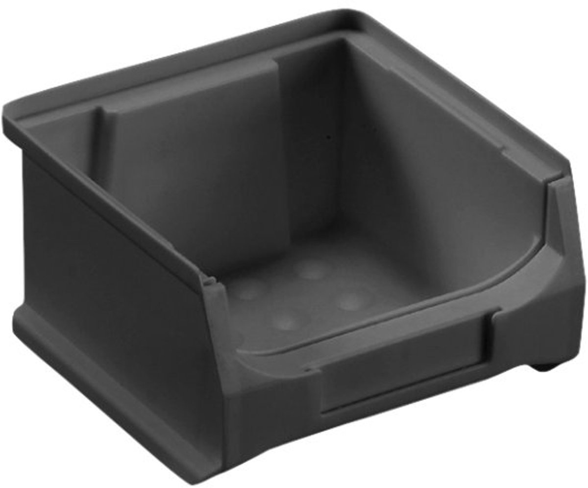 allit magazijnbak ProfiPlus GripBox 4, ESD, zwart, 200×350×150 mm