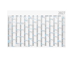rido idé Posterkalender 2027, zwart/blauw, 1210 x 770 mm