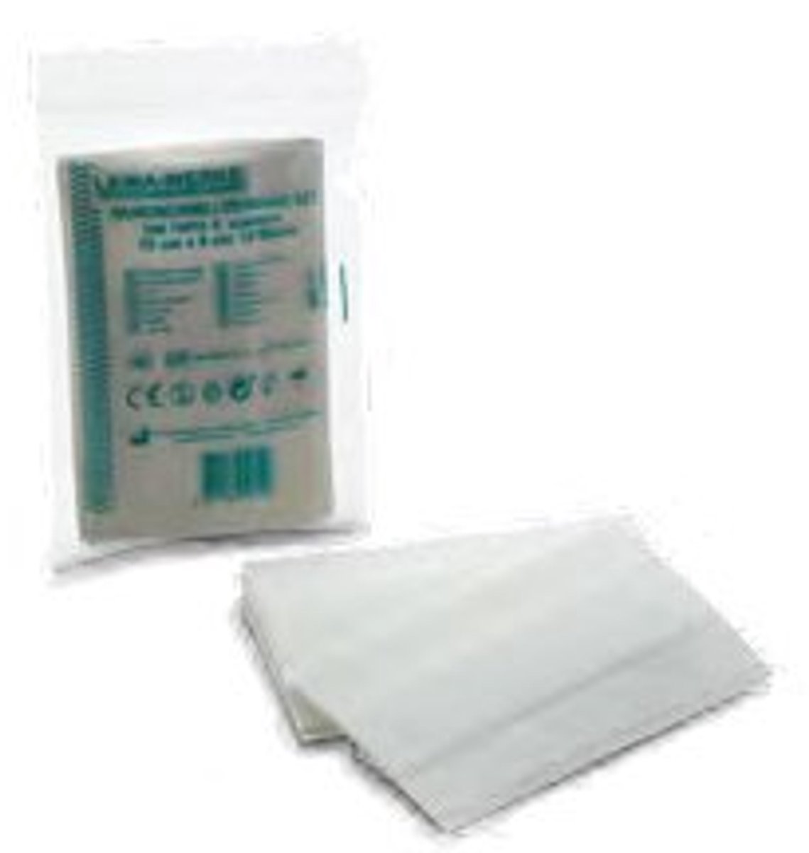 LEINA-WERKE elastisch pleisterverband, wit, 10×6 cm, 8 stuks