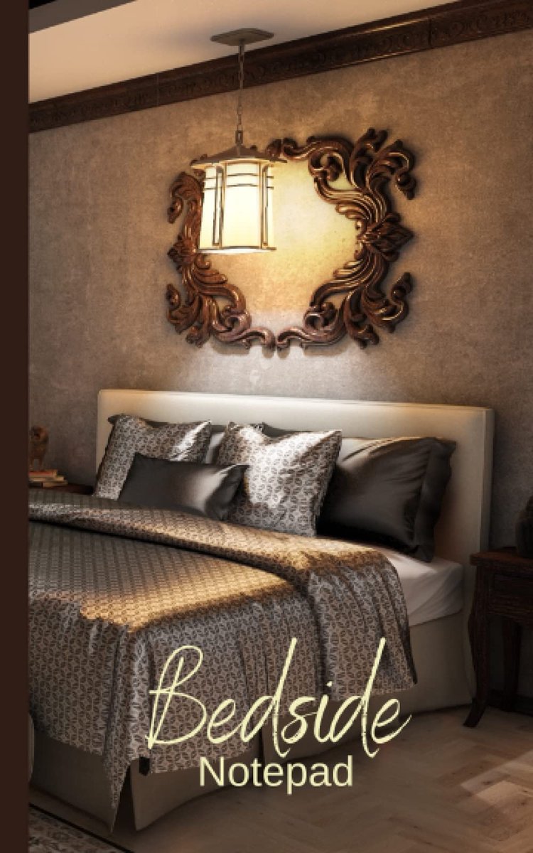 Bedside Notepad: Small, Warm Toned, Bedroom Interior Design Notebook - ShopVlot