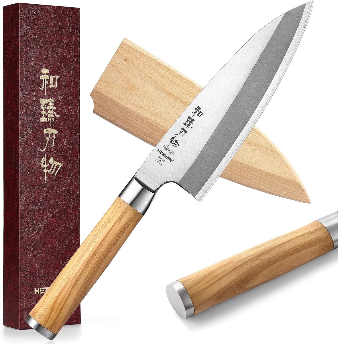 Deba mes - Japanse stijl - Gesmeed staal - Ideaal voor visbewerking - ShopVlot
