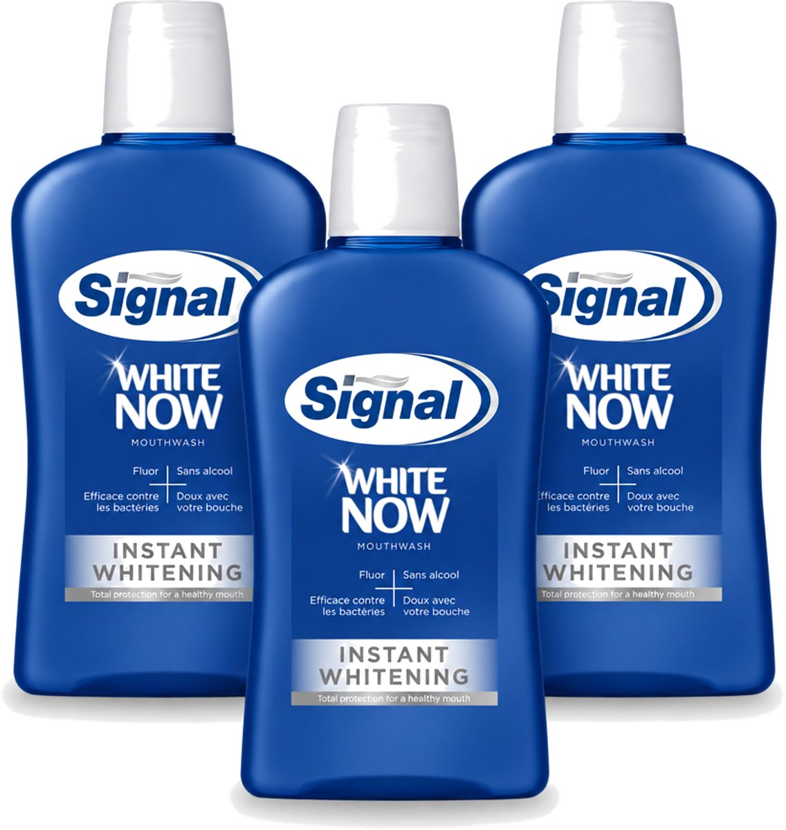 3 x Signal - White Now - Mondwater - 0 % Alcohol - 500 ml - Voordeelverpakking - 3 stuks