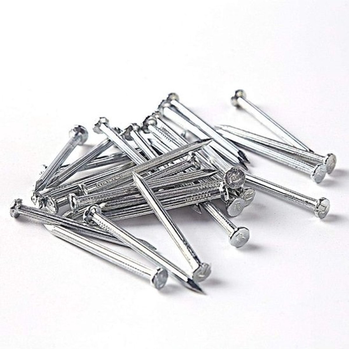 Bevestigingsspijkers - Metaalnagels - Voor klusprojecten - Verschillende lengtes - 2 tot 12,5 cm - Zilverkleurig