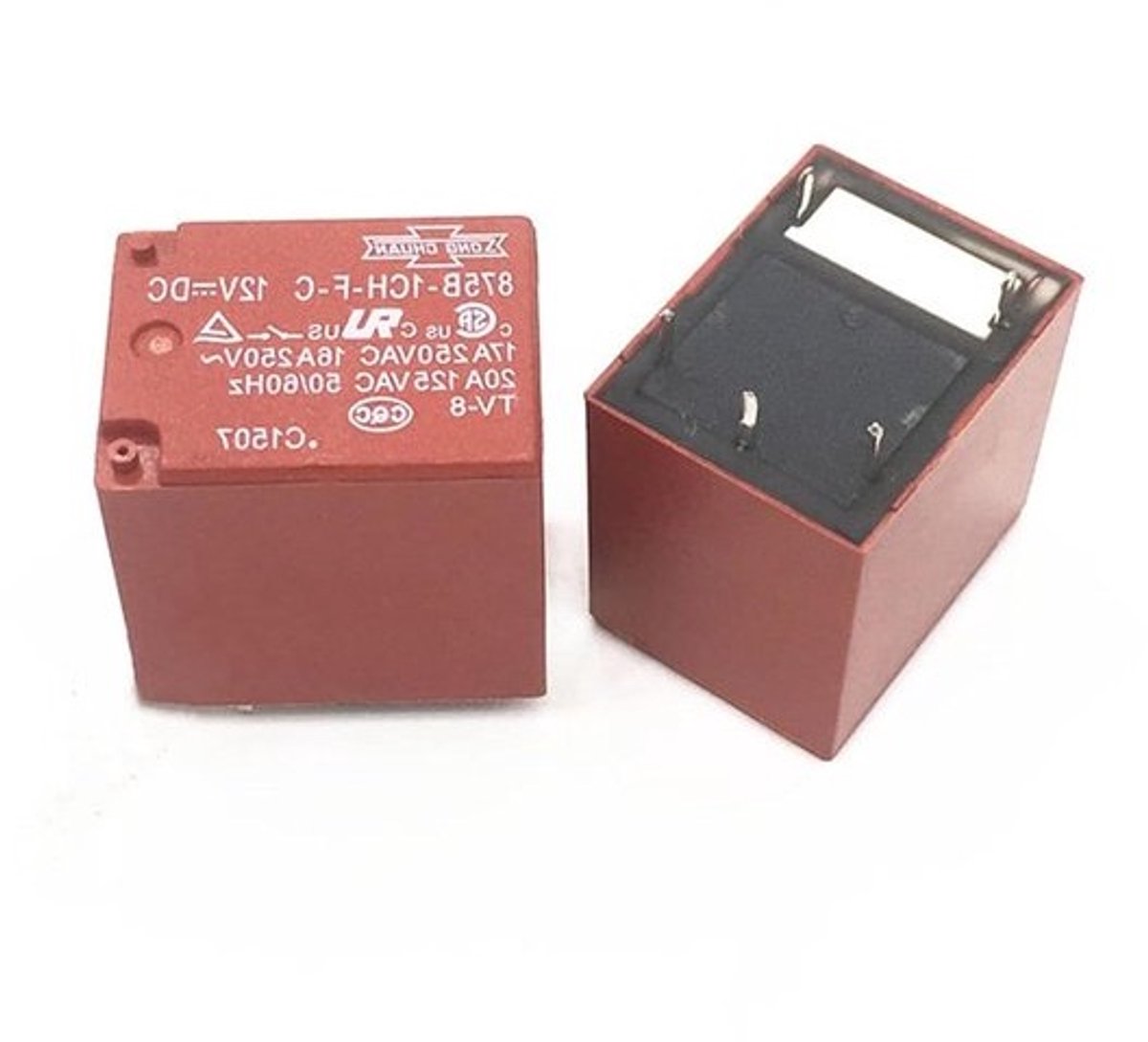 Elektromechanisch relais - Schakelcomponent - Circuitbeheer - Compact ontwerp - 4PIN 17A - Zwart