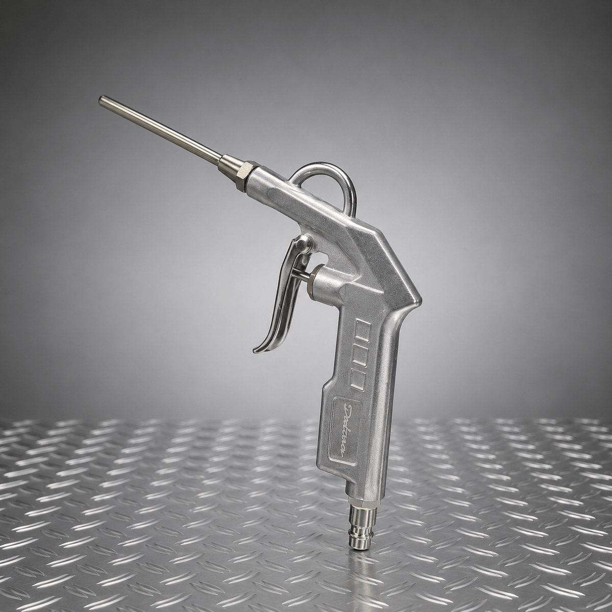 Datona® Blaaspistool met korte en lange spuitmond - 25 cm - professioneel luchtpistool - Aluminium