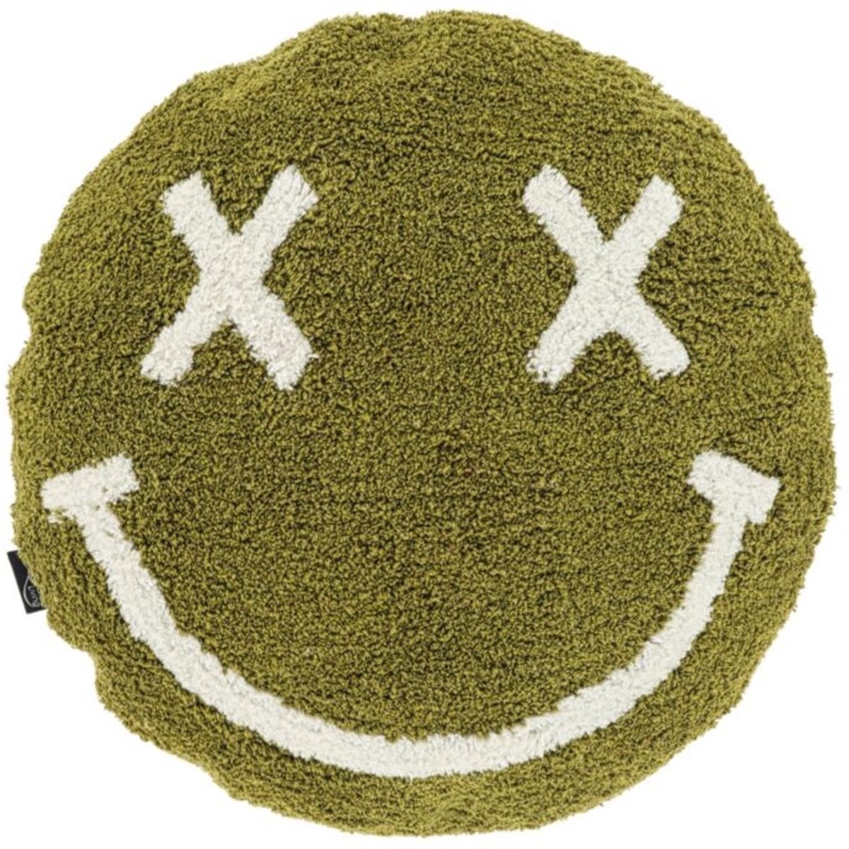 Unique Living Sierkussen Smile - Moss Green - 45cm Ø Groen