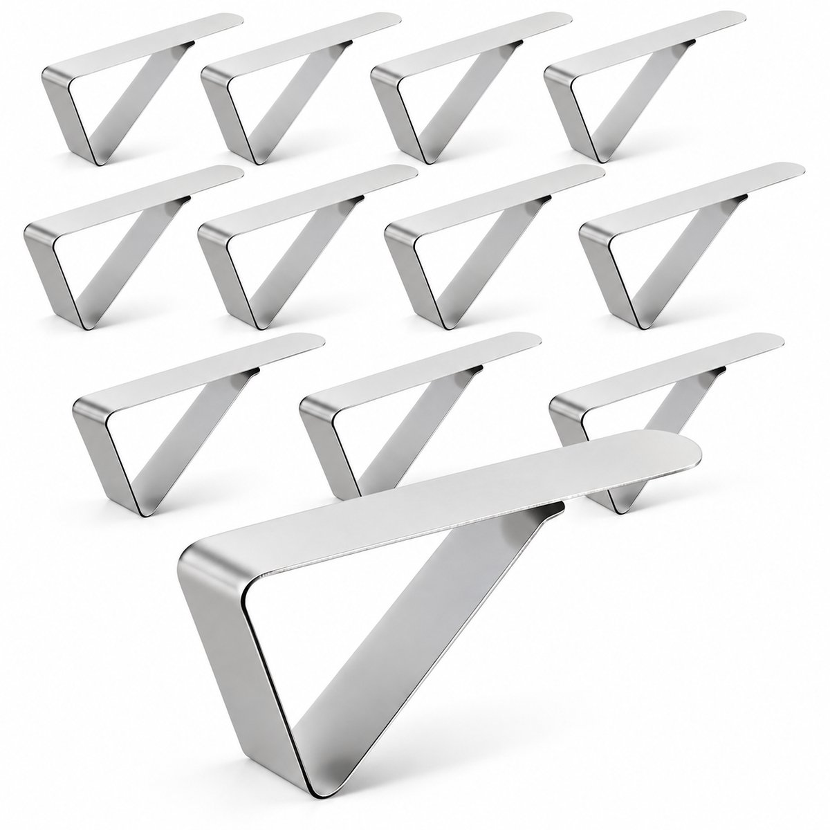 Consumerce® Tafelkleedklemmen - 3.8cm Hoog - 12 Stuks - Tafelkleed Klemmen Gewichtjes - Tafelklemmen - Voor Binnen en Buiten - Tafellaken Tafelzeil - Tafelclips Klem