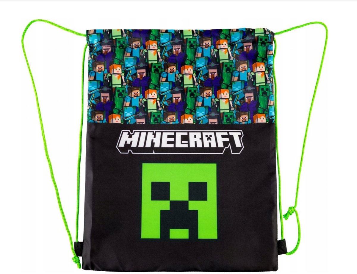 Minecraft - Gymtas – Creeper – 40 × 33 cm