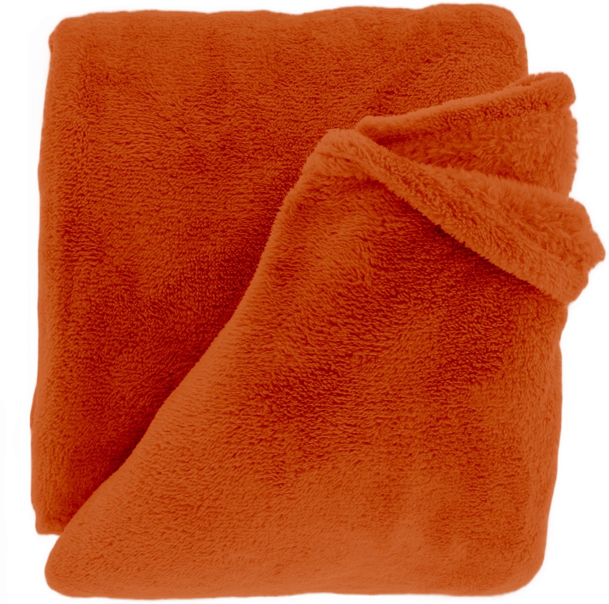 Unique Living Plaid Justin 150x200cm - Orange Flame Oranje