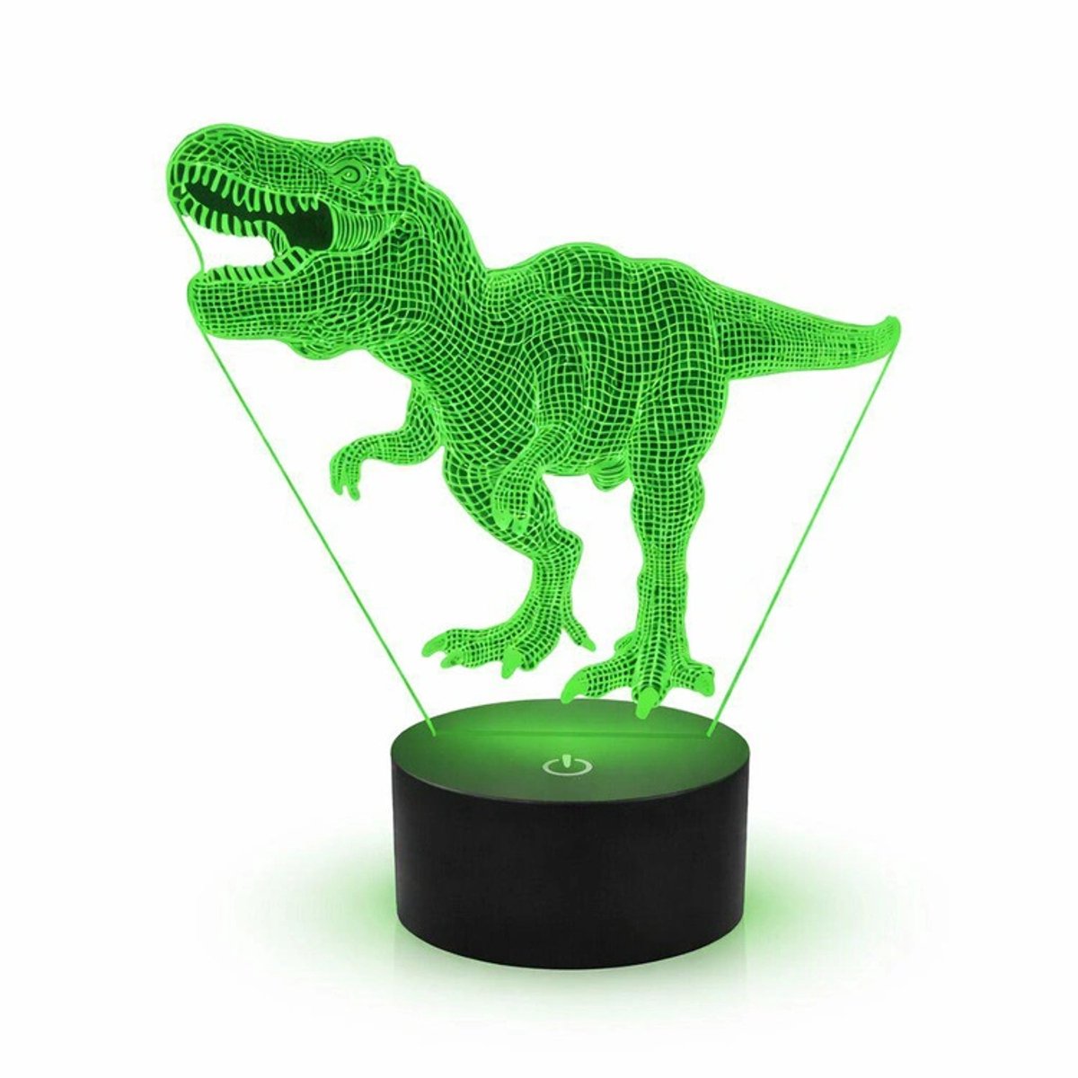 Hauskraft 3D LED Dinosaurus Nachtlamp - 16 Kleuren - USB - Afstandsbediening