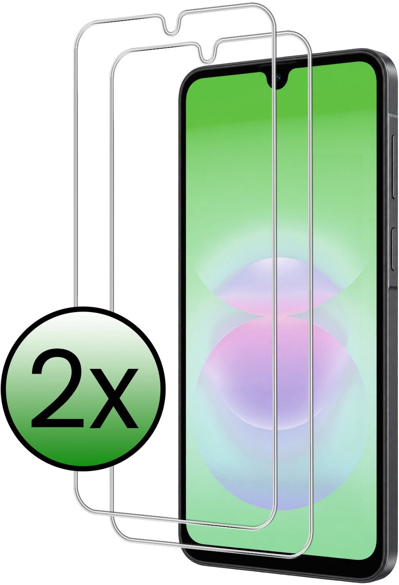 Screenprotector - 2 Stuks Geschikt voor Samsung Galaxy A18 - Extra Sterk - Beschermglas - Gehard Glas - Tempered Glass - Screen Protector