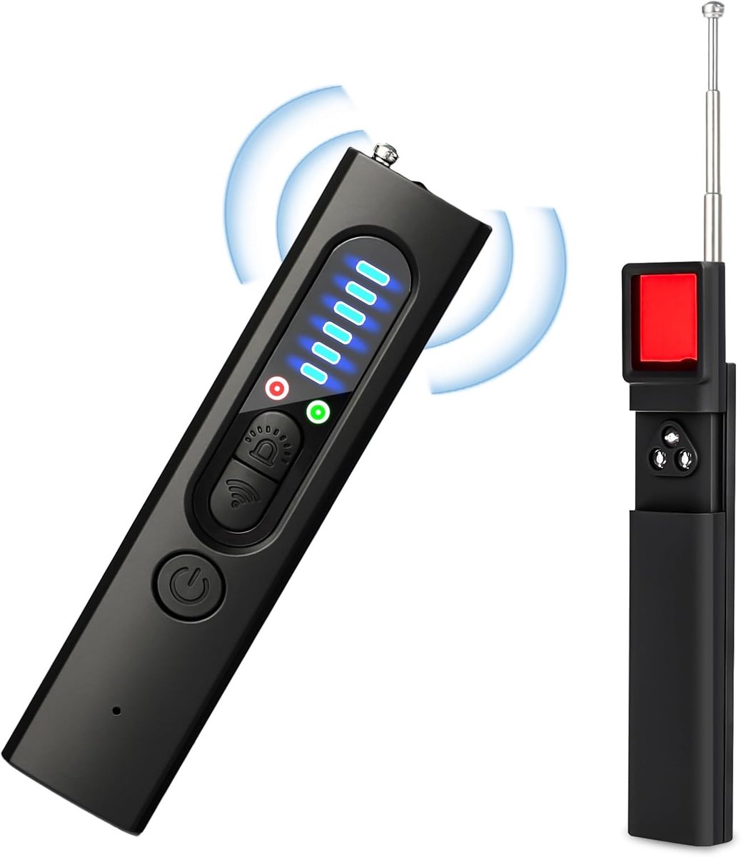 Verborgen Camera Detector - Anti-Spion Detector - 4-in-1 - Zoeker GPS Tracker - voor Privacy Bescherming - Draadloze Signaal Detector - Infrarood Privacy Scanner - voor Hotel, Kantoor, Thuis