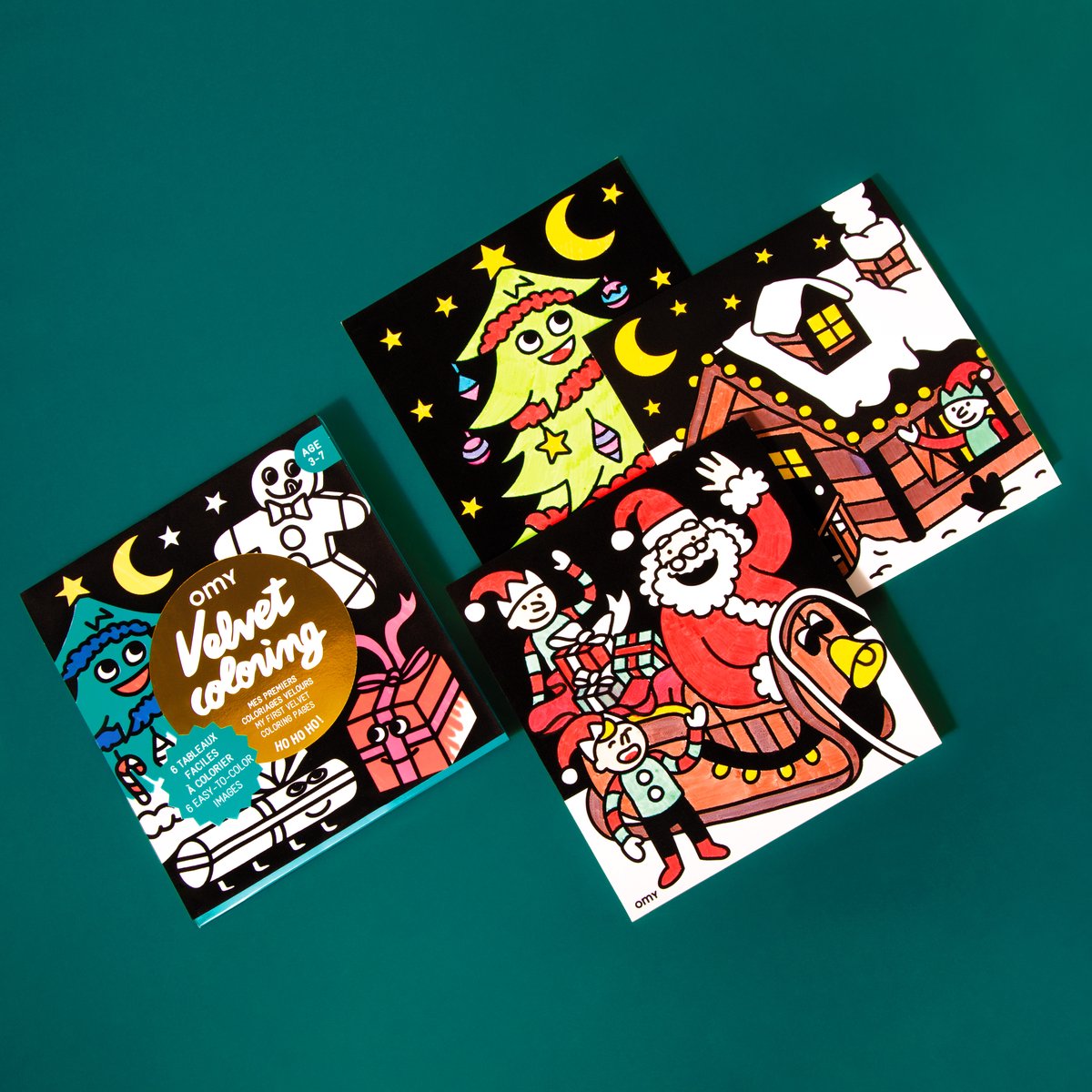 OMY HO HO HO! Kerst fluwelen kleurboek
