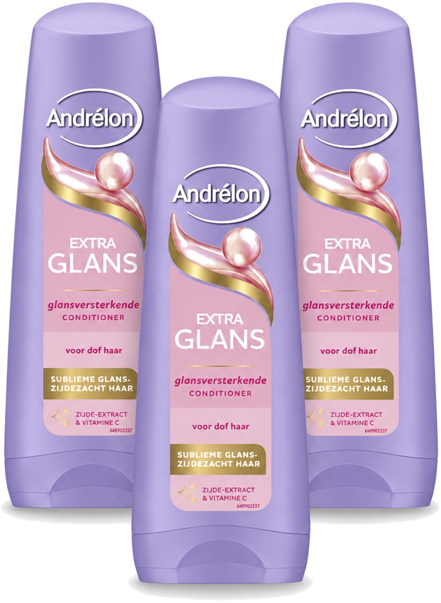 3 x Andrélon – Conditioner – Extra Glans – 200 ml - Voordeelverpakking - 3 stuks