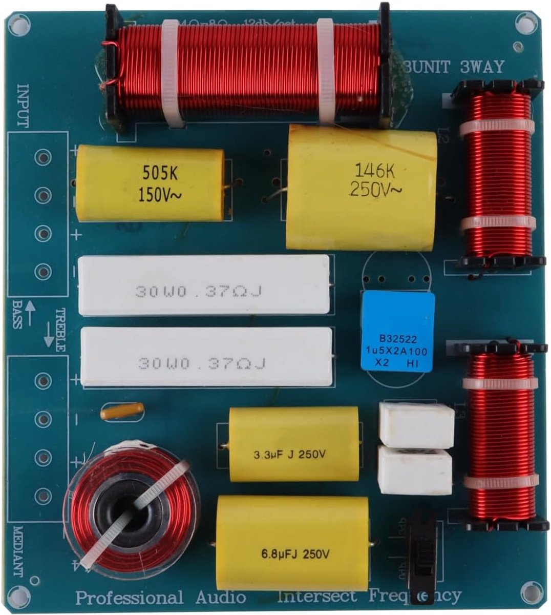 Audio-divider 300W - 3-way crossover - Professioneel voor KTV - Duidelijke geluidsbalans - ShopVlot