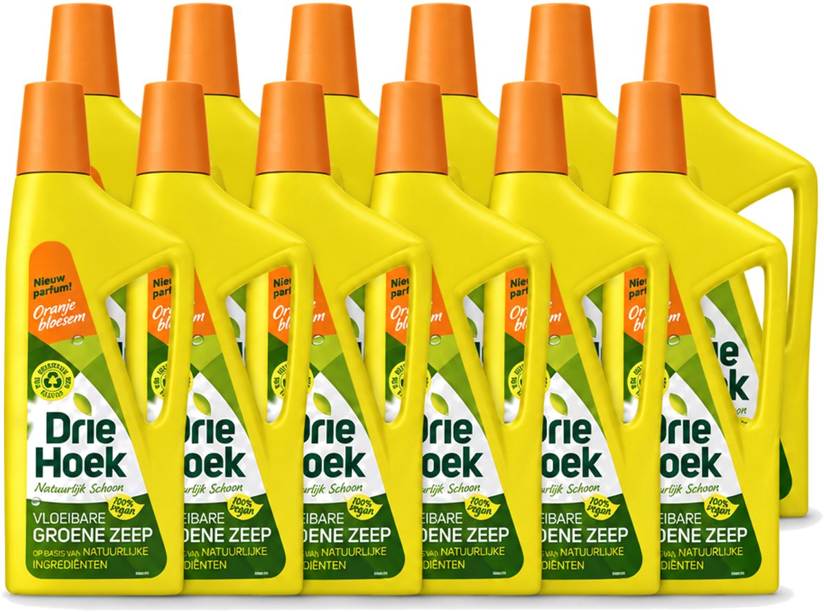12 x Driehoek – Vloeibare Zeep – Oranjebloesem – 725 ml - Voordeelverpakking - 12 stuks