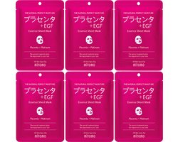 Rituals Mitomo - Placenta Platinum Masker - Japans Hydraterend Verzorgende Anti Rimpel Gezichtsmasker - Hyaluronzuur - RH-Oligopeptide1- Glycerine Face Mask - Gezichtsverzorging Vrouw - J-Beauty Skincare - 6 - 6 stuks