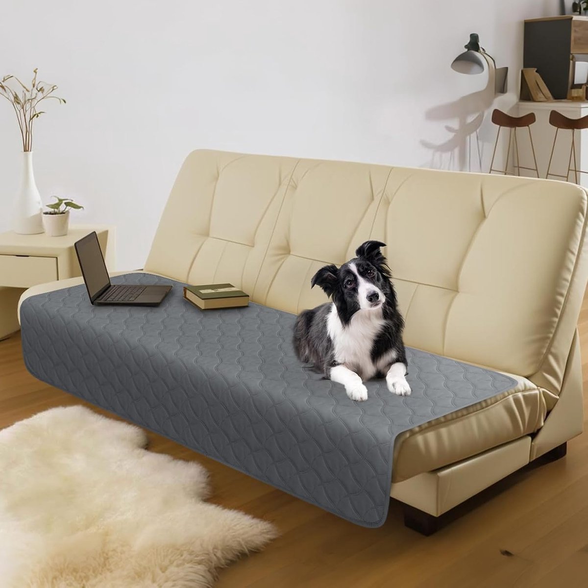 Waterproof Dog Bed Cover, Pet Blanket with Non-Slip Backing, Reusable & Washable Furniture Protector for Furniture Bed - ShopVlot