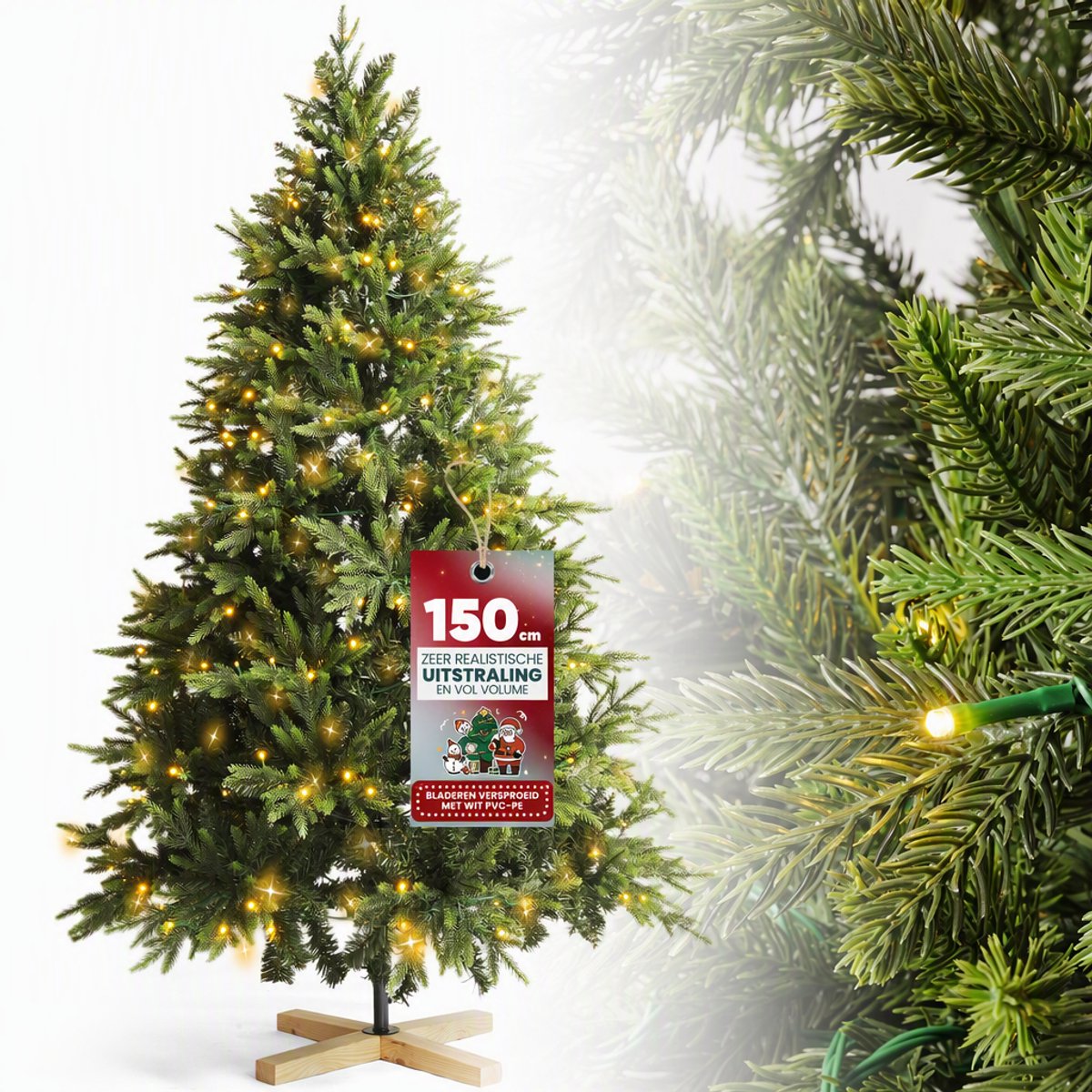 Arvioo-Kunstkerstboom-150cm-automatisch-PE-PVC-mix-met-warm-wit-led