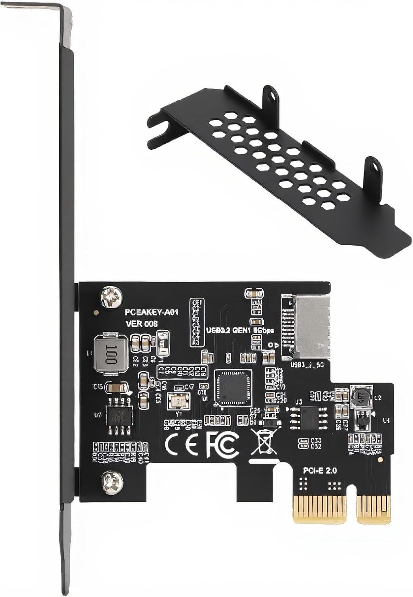 PCIE To Type E Riser Card Expansion Card, USB3.2 PCI E Riser Card For XP 7 8 10 11 LINUX, ASMedia ASM1042A Master - ShopVlot