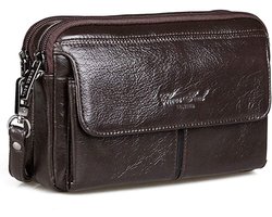 Xieben Men Bl682 Accessories-Travel Wallet, Small, #06coffee, 18.5cm(W) x6.3cm(D)x12cm(H)(7.28"x2.4"x4.7"); - ShopVlot