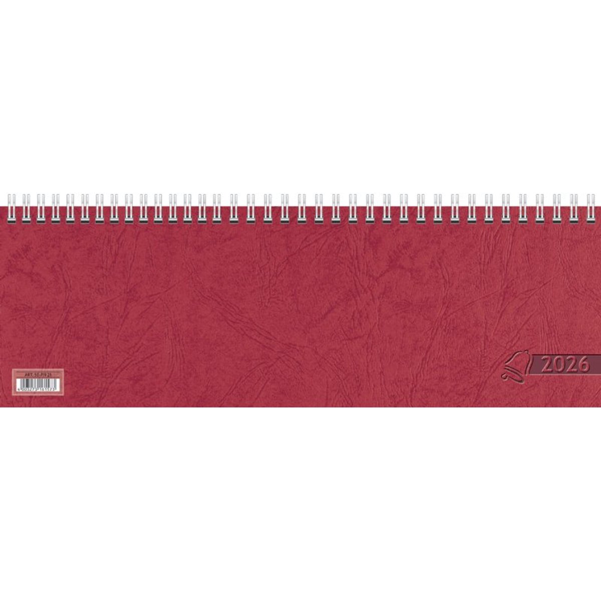 Glocken Bureaukalender, rood, 100 x 297 mm, week per pagina