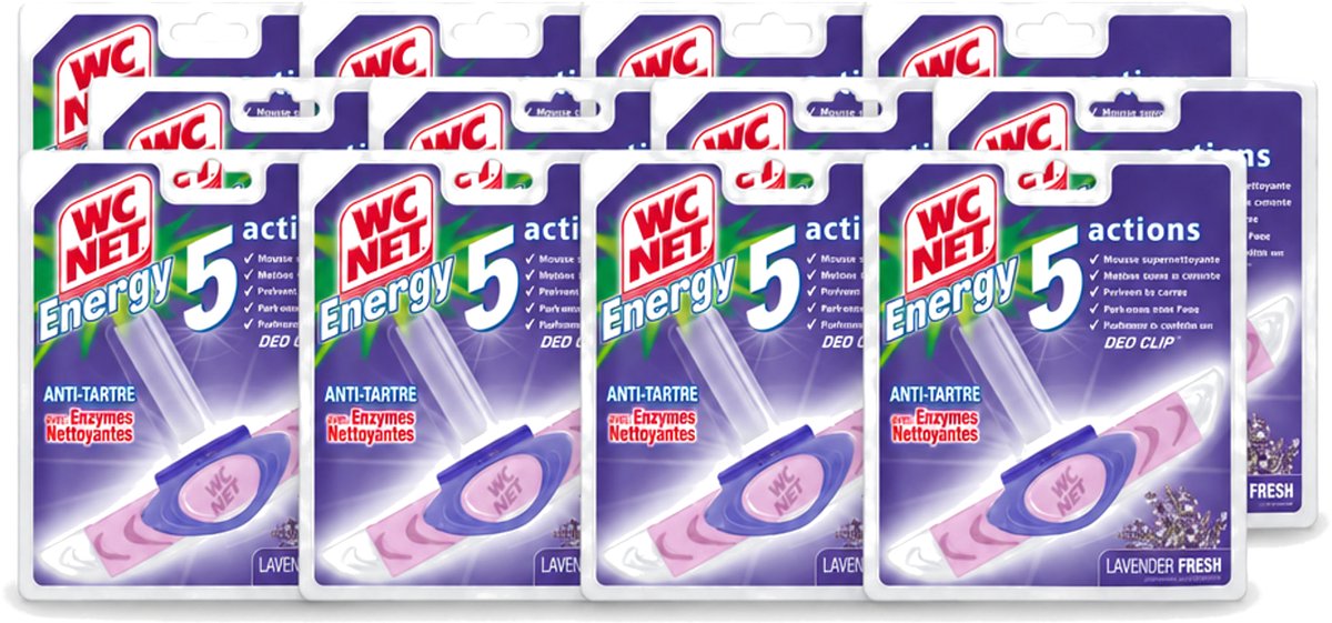 12 x WC Net - Toiletblok - Lavendel - 1 Blokje - Voordeelverpakking - 12 stuks