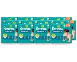 12 x Pampers – Luiers – Baby-Dry Maat 3 (6-10 kg) – 34 Luiers - Voordeelverpakking - 12 stuks