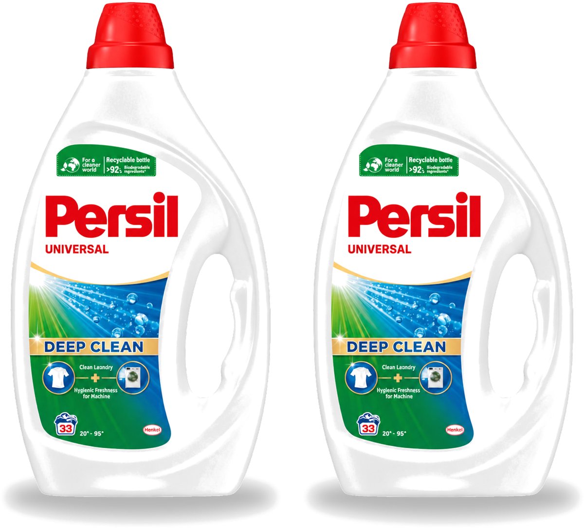 2 x Persil Universal - Vloeibaar Wasmiddel - Witte en Gekleurde Was - 33 Wasbeurten - Voordeelverpakking - 2 stuks